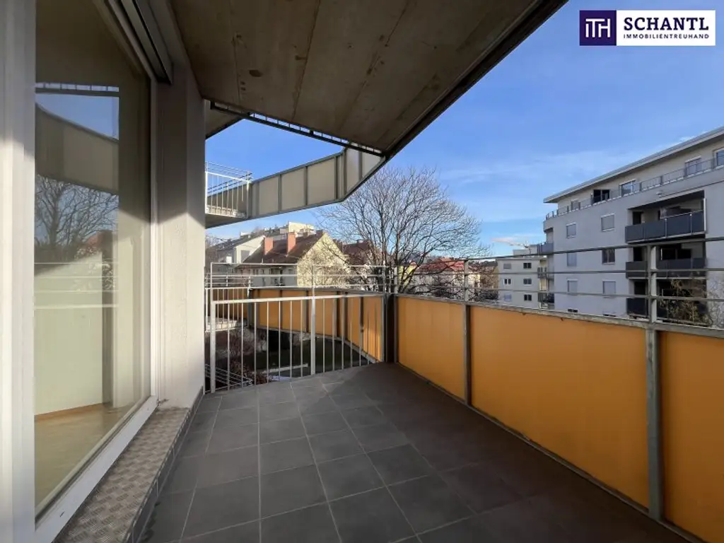 Schnuggelige Single-Wohnung mit Balkon und schöner Aussicht direkt zum Schlossberg - 8020 Graz