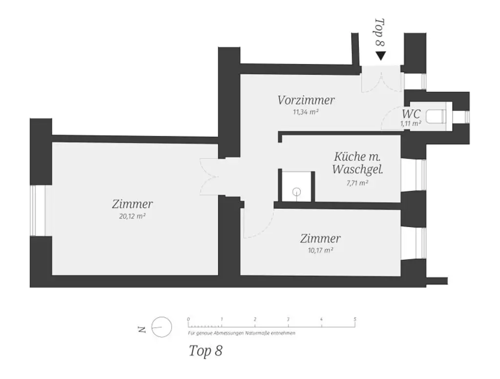 2 -Zimmer-Altbauwohnung - Sanierungsbedürftig