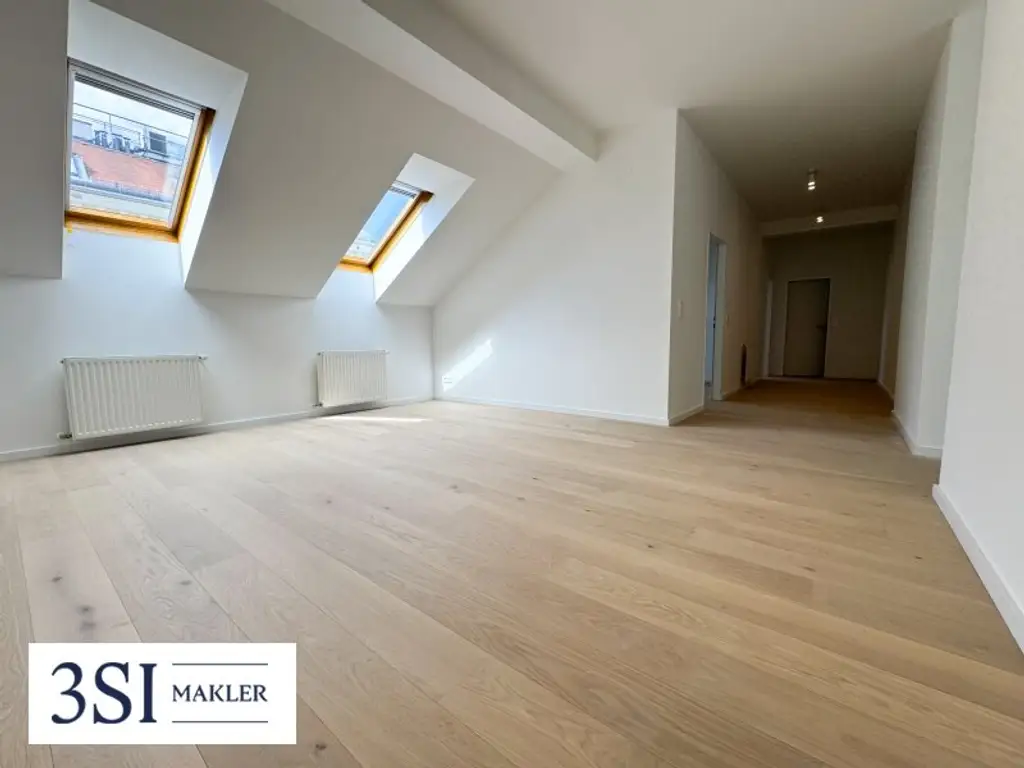 Top sanierte Dachgeschoßwohnung mit Terrasse und Grünblick – Nahe Kutschkermarkt