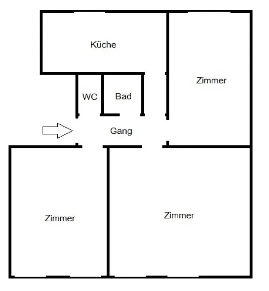 Sonnige, top renovierte 3-Zimmer Wohnung - Studenten willkommen