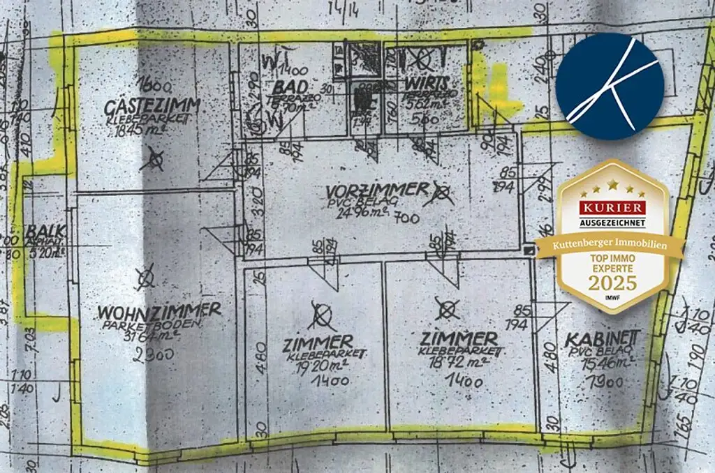 5-ZIMMER MIETWOHNUNG IN SCHÖNER LAGE VON KREMS-STEIN MIT BALKON UND DONAUBLICK