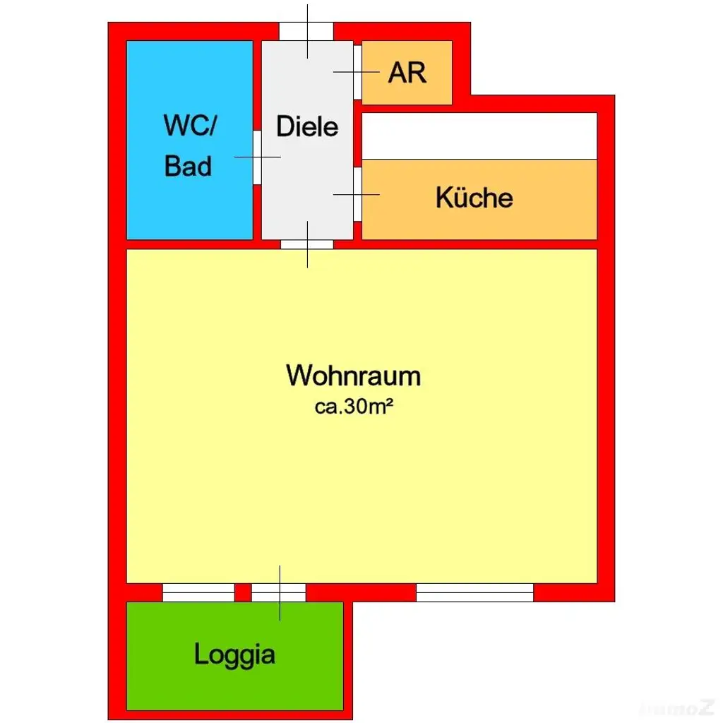 Stadtapartment mit West-Loggia und Parkmöglichkeit bei City-Park zu verkaufen!