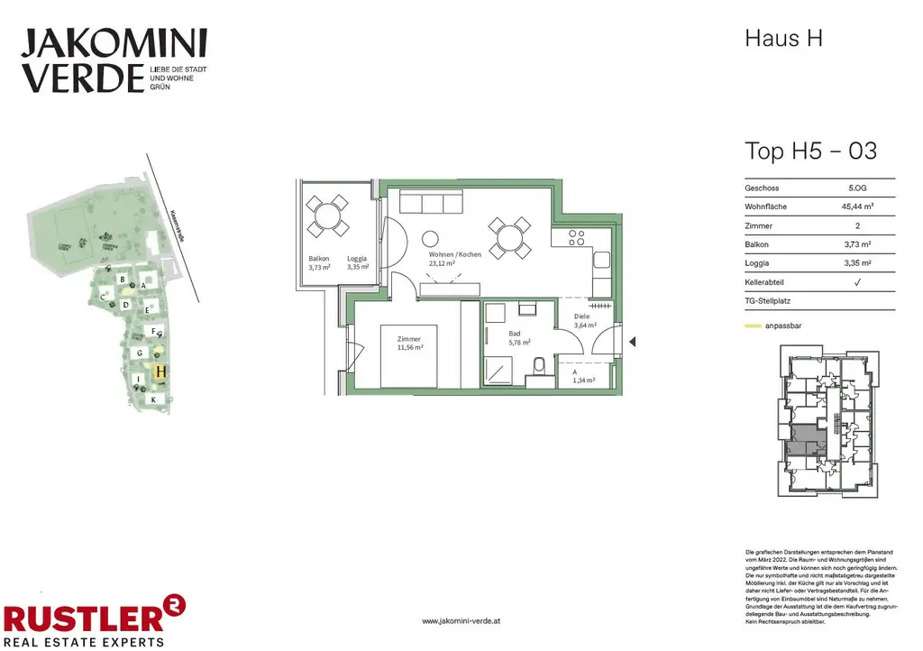 PROVISIONSFREI  - Ihr Balkonparadies an der Mur: Jakomini Verde