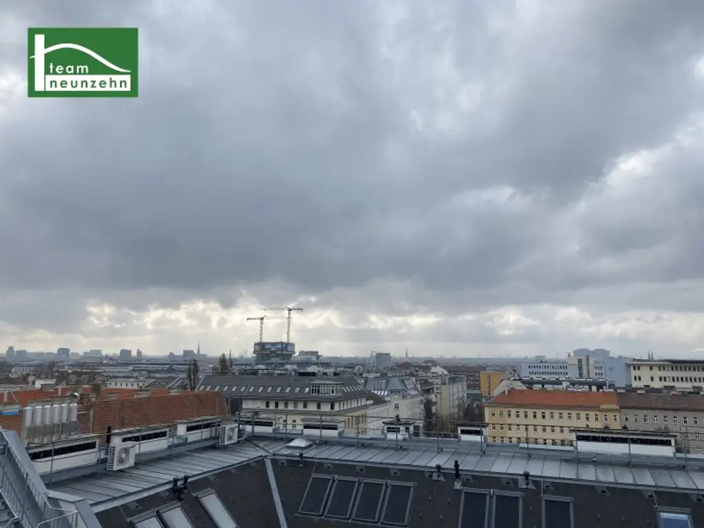 Klimatisierte Maisonette mit Dachterrasse in top Lage nahe U6, Millennium City und Donau! WG-geeignet!