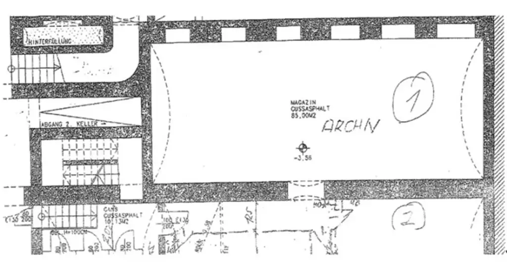 ESSLINGGASSE, BÖRSE-NÄHE, 85 m2 Lagerraum, Stromanschluss, Belüftung, Kellergeschoß ohne Aufzug