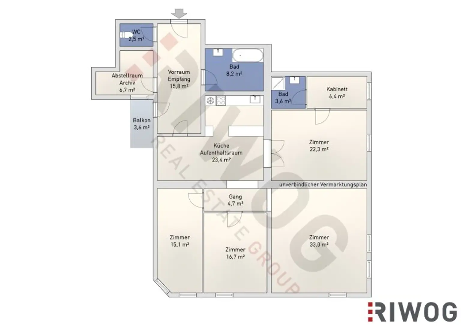 153m² Büro/Studio/Vereinsräume mit Balkon | direkt bei Autobahn & Nahversorgern | optionale Parkplätze