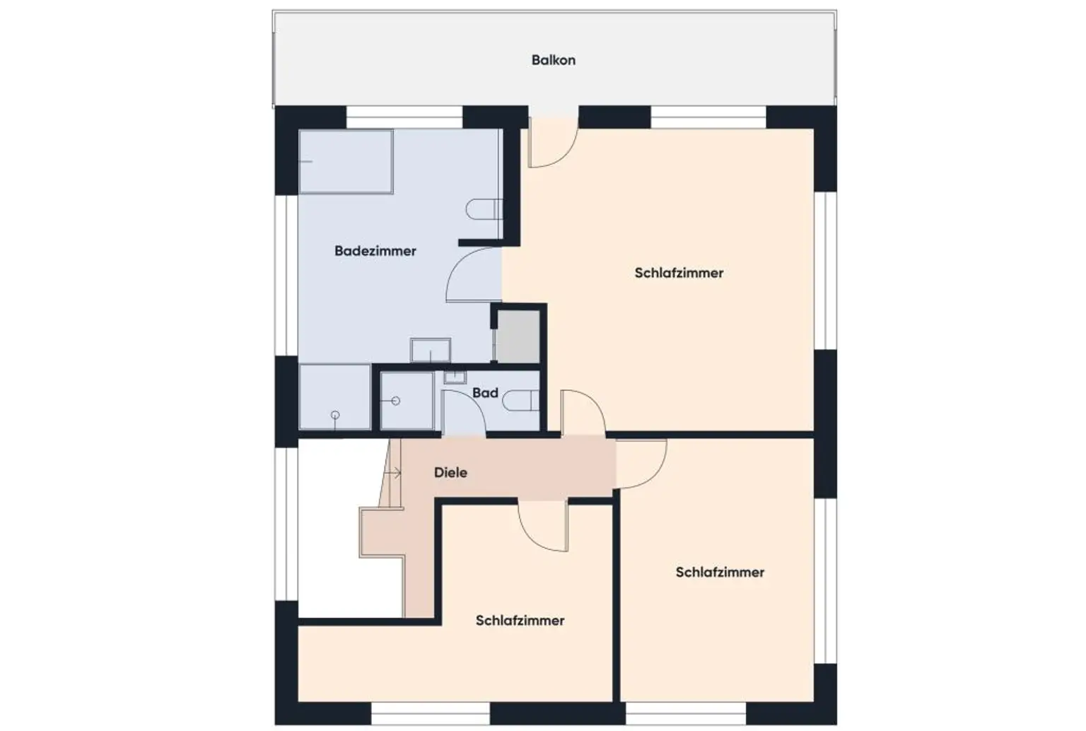 Grundriss ohne Maßstab - DG