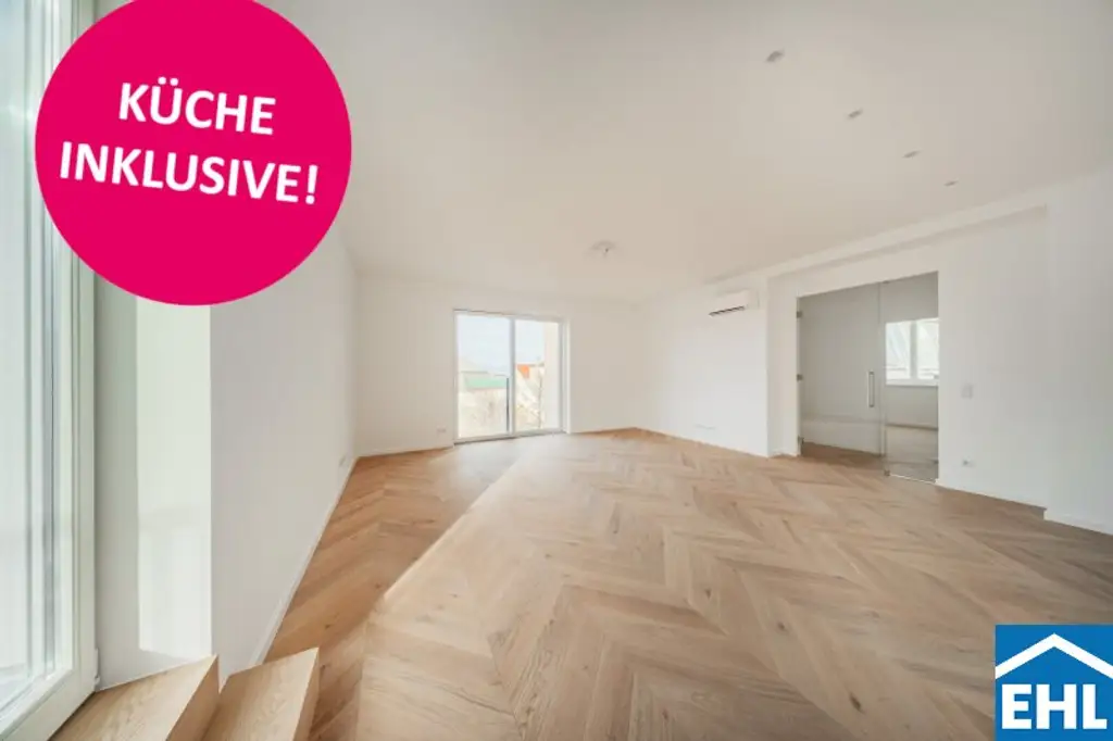 Exklusives Dachgeschossjuwel nahe Alois-Drasche-Park – Erstbezug mit großzügiger Terrasse! - jetzt inklusive Küche!