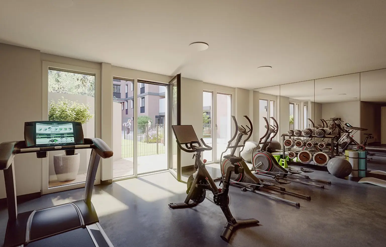 Fitnessraum| ETW 1220 Wien KI bearbeitet