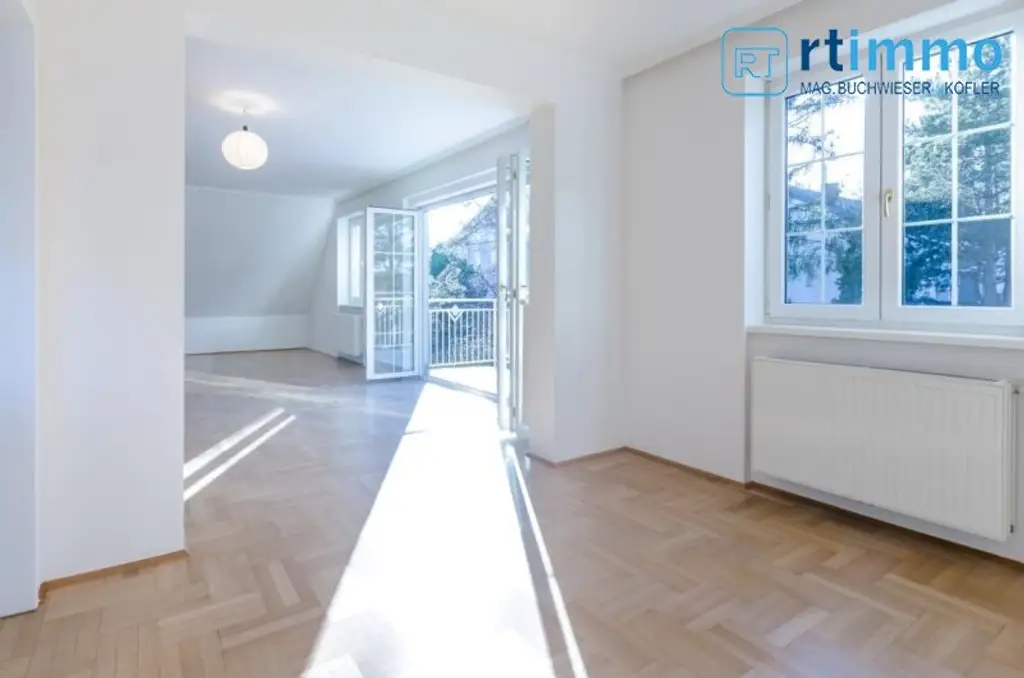 VIER ZIMMER | SCHÖNE UND HELLE TERRASSENWOHNUNG + 70 m2 DACHTERRASSE + GARAGE