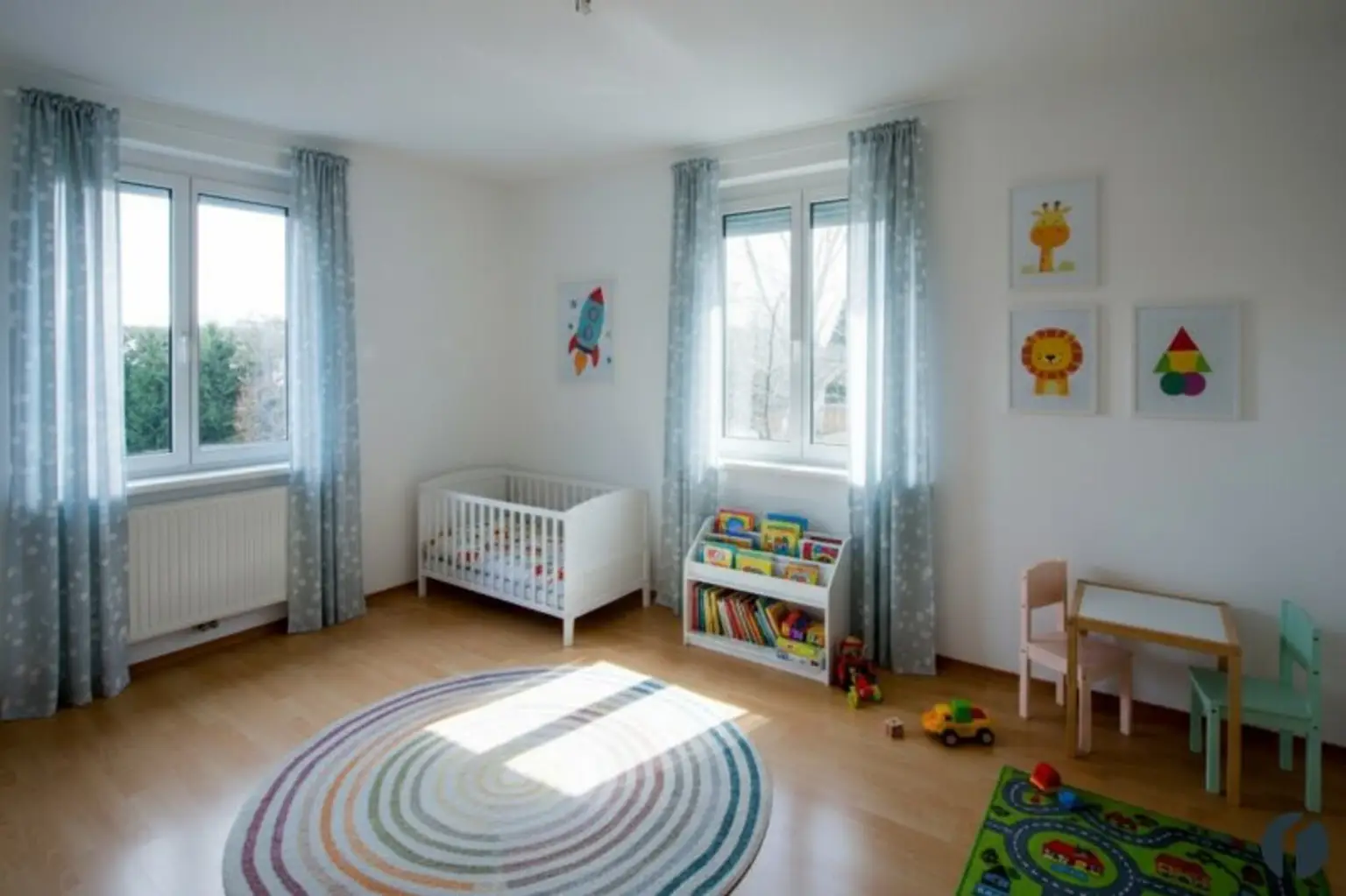 Kinderzimmer Einrichtungsbeispiel (KI - generiert)