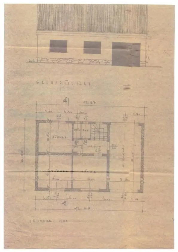 Ansicht Straße_ Grundriss Straßenseite