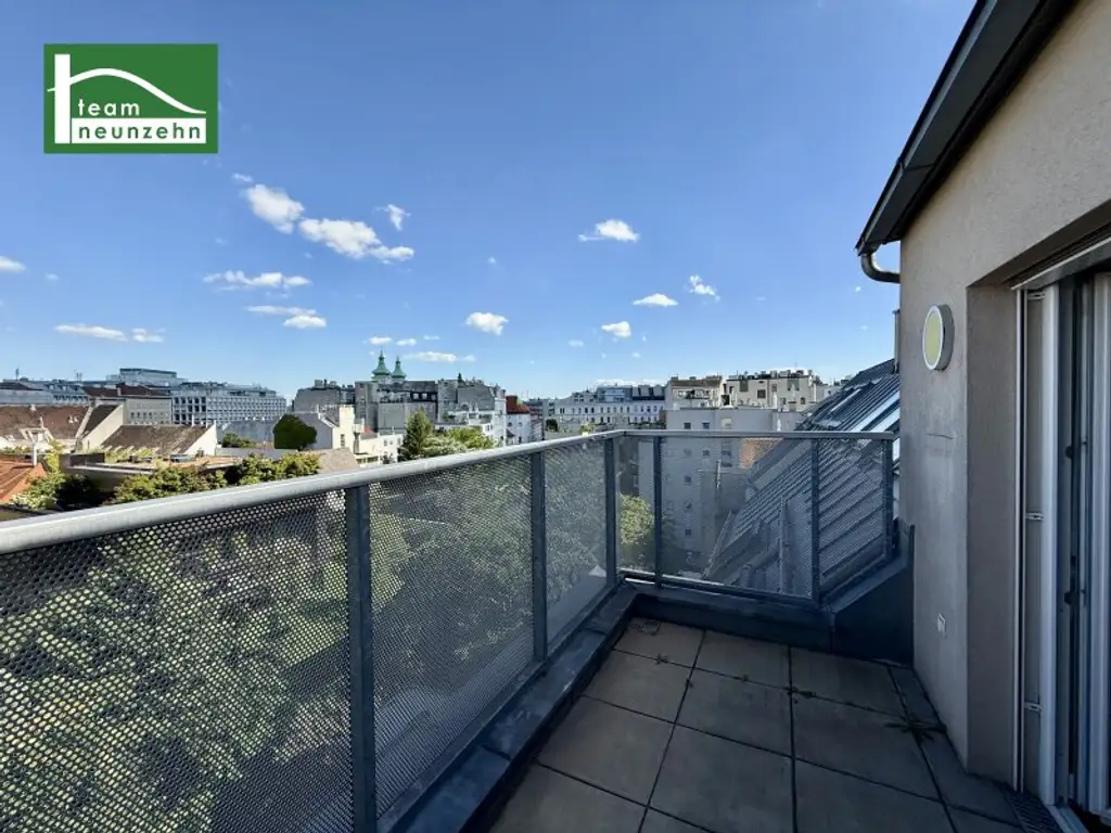 Exklusive Dachgeschoss-Residenz mit zwei Terrassen in begehrter Innenhofruhelage. - WOHNTRAUM