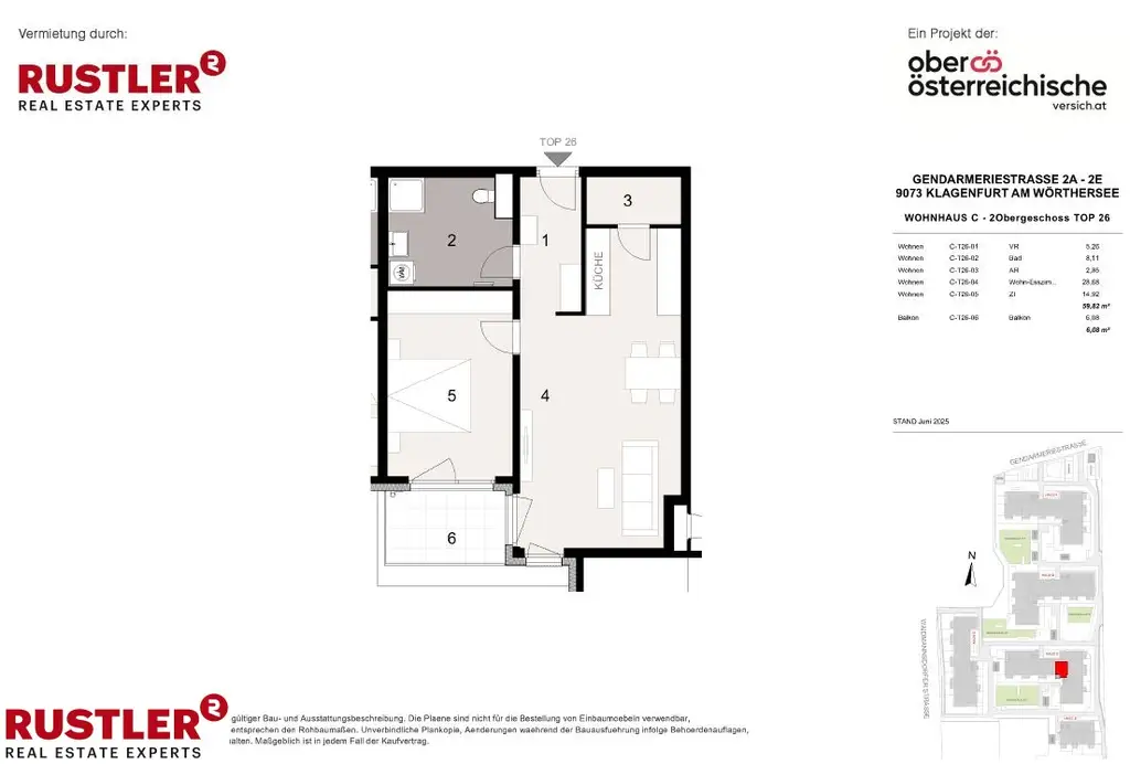 TRIVARA - Wohnen, wie man leben will - 2 Zimmer Wohnung C-26