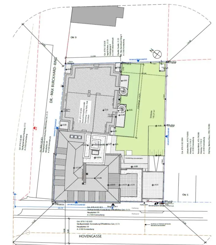 Bauträgerprojekt in gefragter Wohnlage nahe dem Zentrum von Korneuburg – 12 Wohnungen, 16 Tiefgaragenplätze