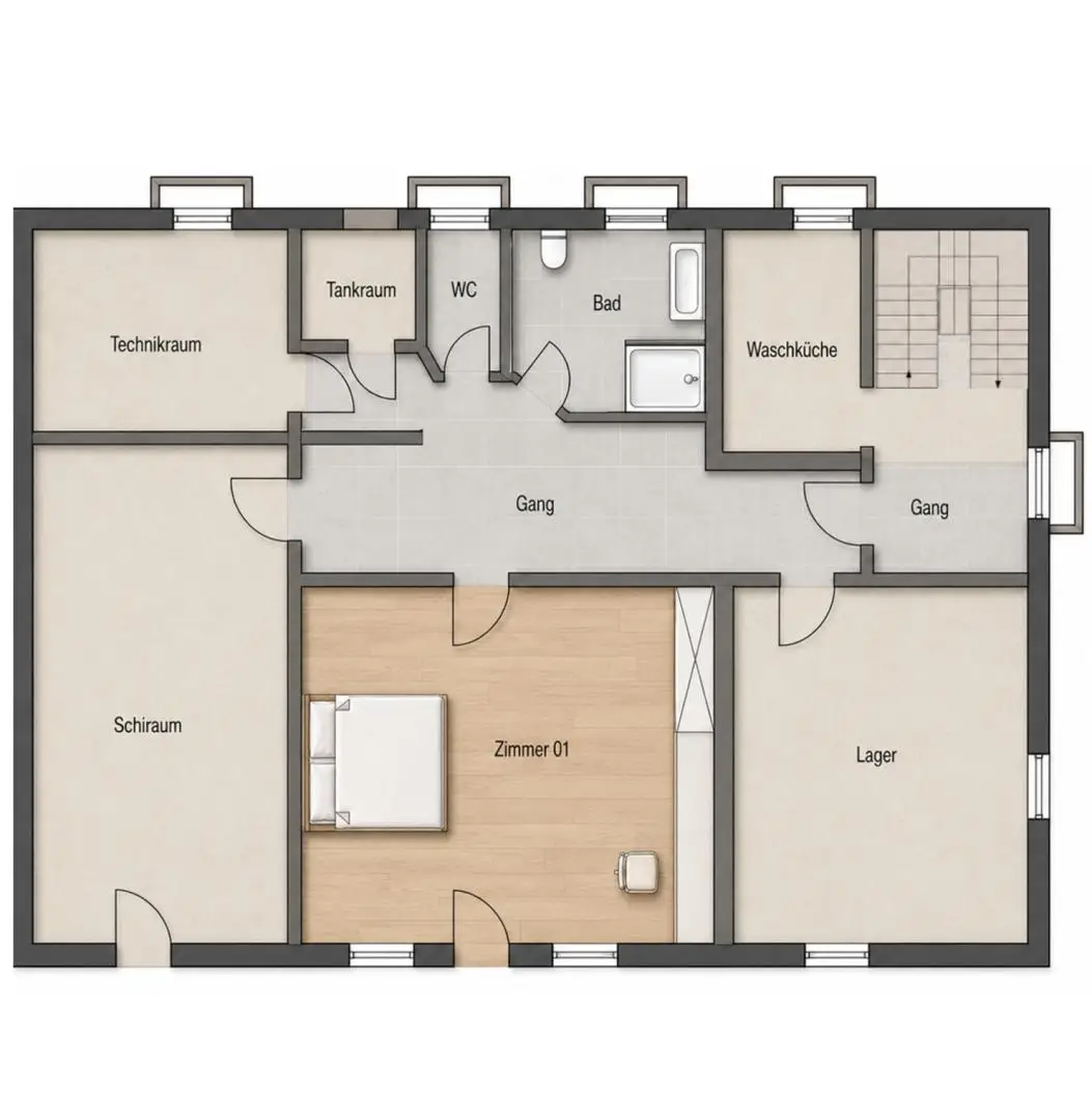 2D Grundriss UG