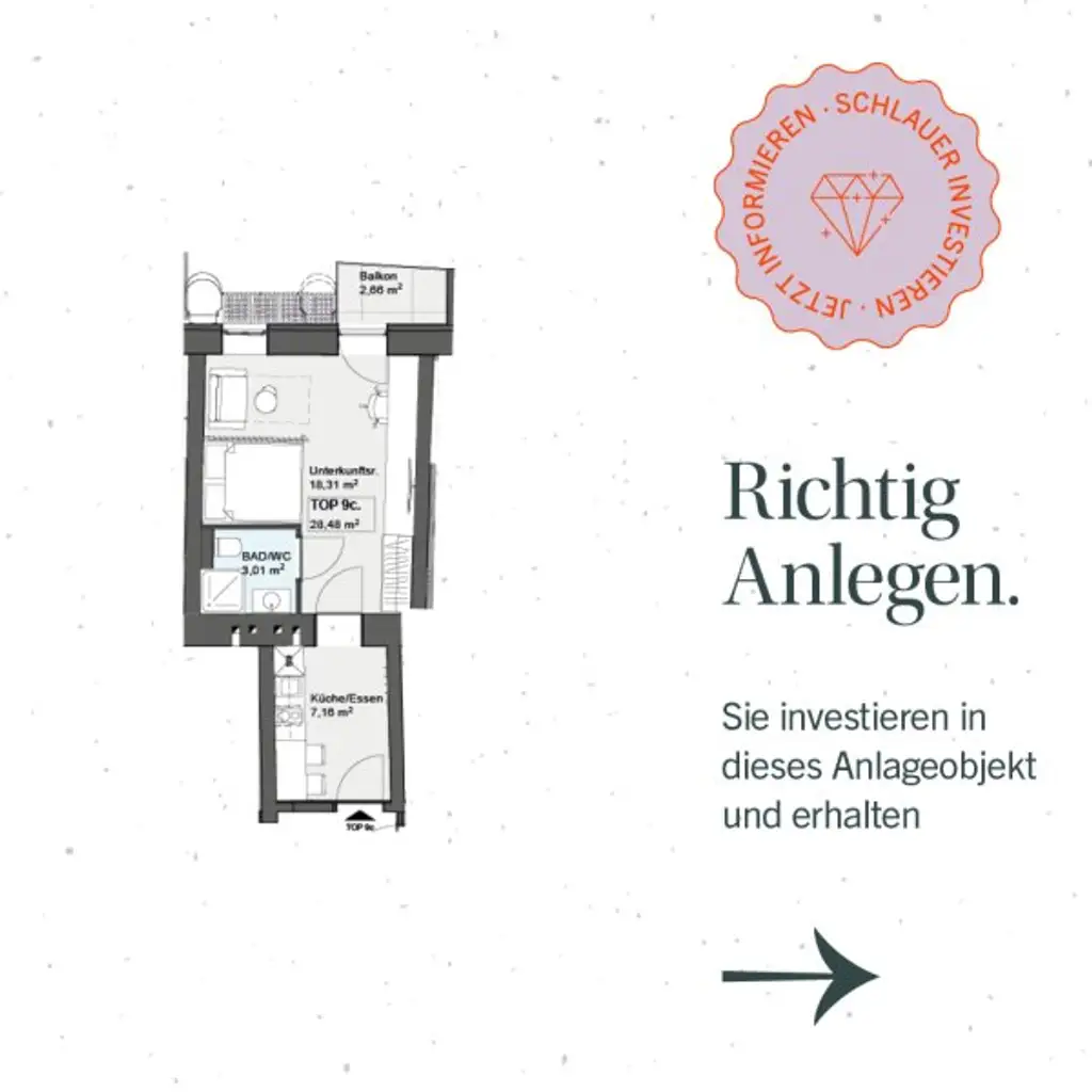 RENDITESTARKES ANLEGEROBJEKT MIT BEHERBERGUNGSWIDMUNG BEI SCHÖNBRUNN