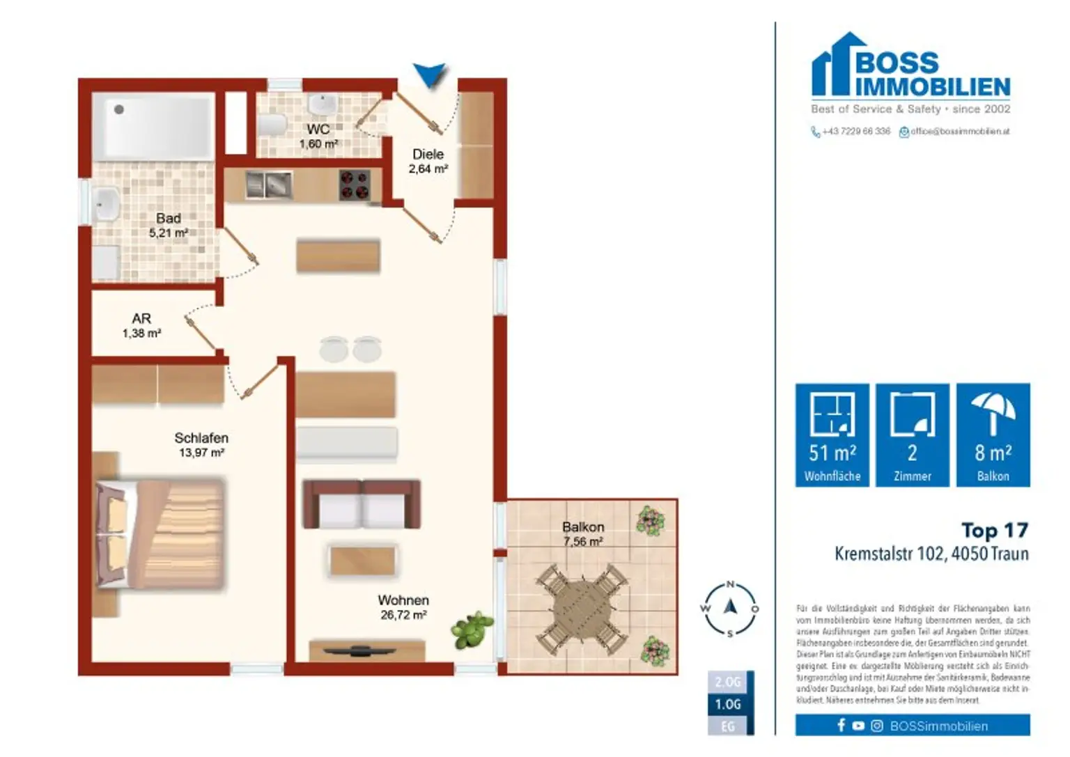 Grundriss Kremstalstr 102_Top 17