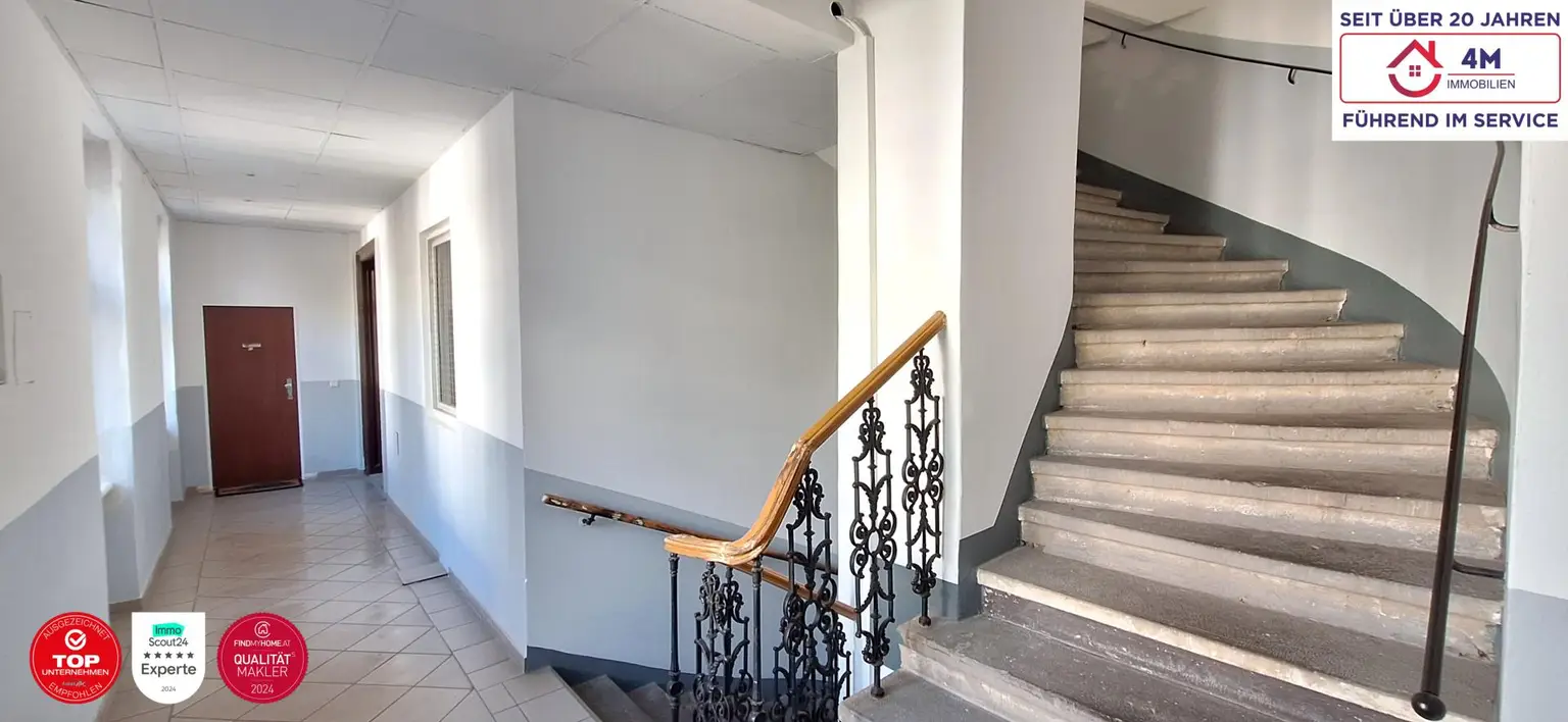 🌿 Ruhig ☀️ Hell 📍 Zentral – 2-Zimmer-Wohnung im Quergebäude mit Lift