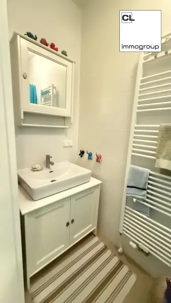 Beautiful and furnished 107 m² 4 room apartment with terracce for rent in 1210 Vienna located directly at the Obere Alte Donau!