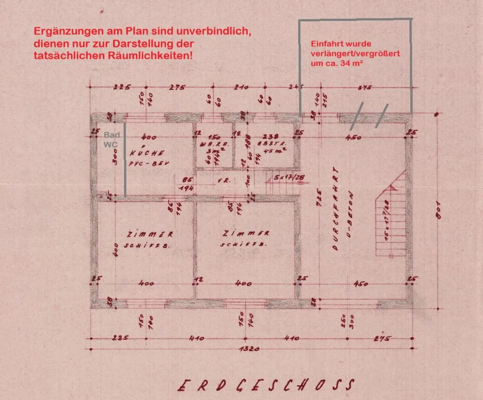 Grundriss EG mit Ergänzungen