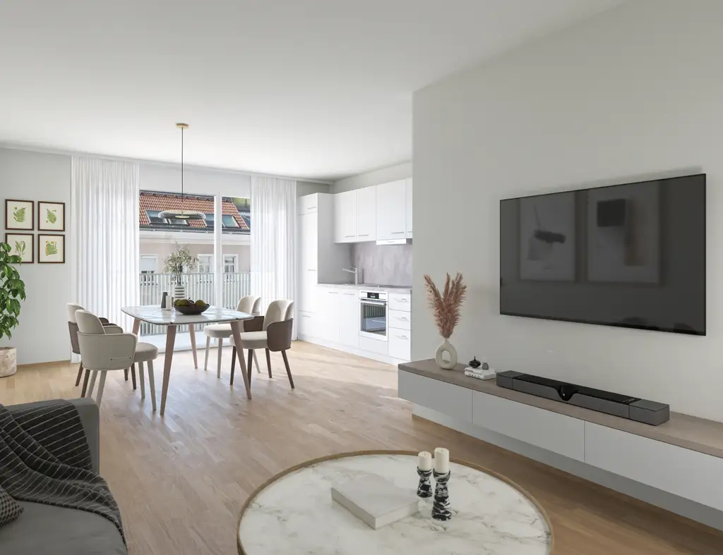 AICHHOLZGASSE - Großzügiges Wohnen auf vier Zimmern mit Balkon & 2 Loggien