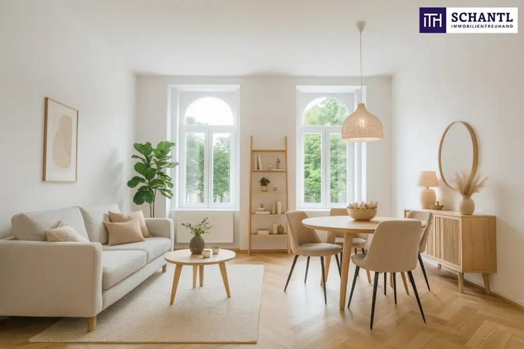 Elegante Altbauwohnung im Erstbezug nach Sanierung!! + Parkblick + großzügige Raumgestaltung