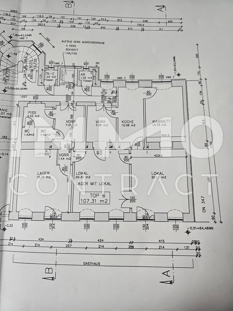 Unbefristete Vermietung. Geschäftslokal. Erstbezug nach Komplettrenovierung in der Hütteldorfer Straße,