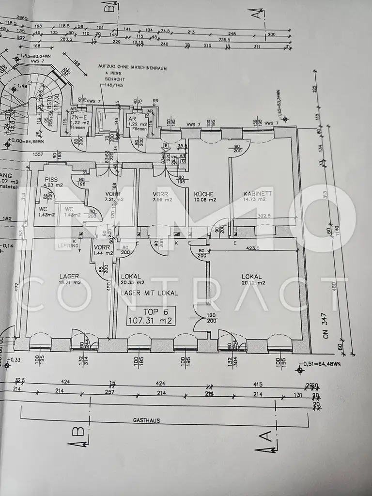 Unbefristete Vermietung. Geschäftslokal. Erstbezug nach Komplettrenovierung in der Hütteldorfer Straße,