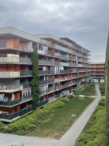 zwei begrünte Innenhöfe