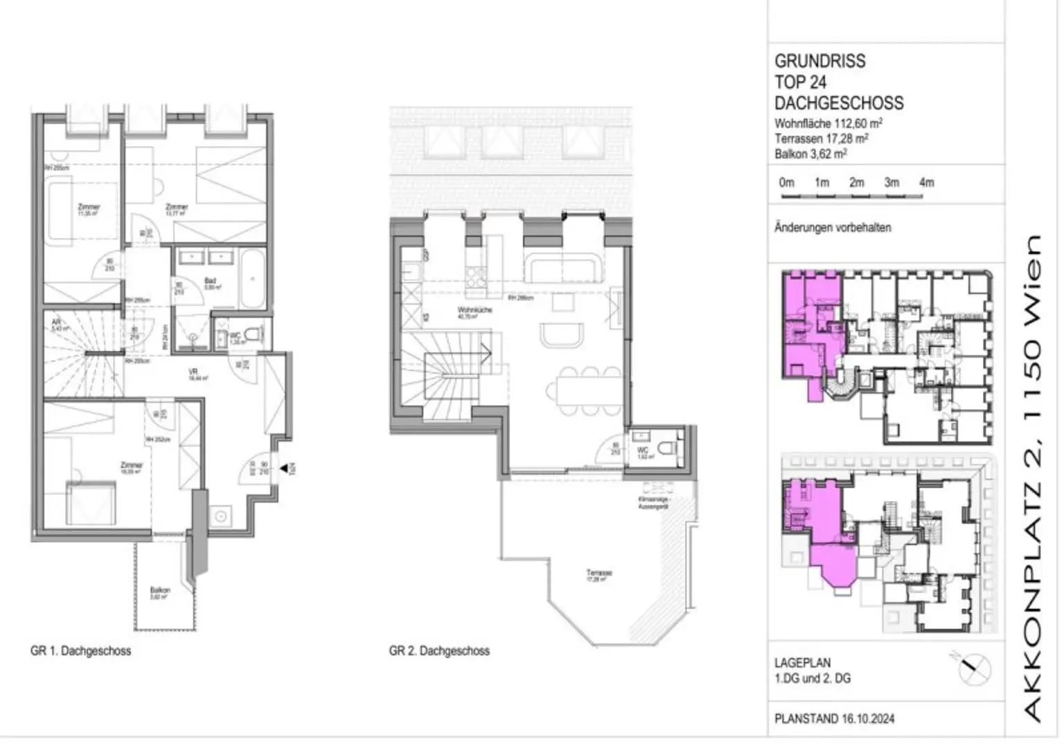 ERSTBEZUG ! Schöne 112,4 m² Dachwohnung in einem hochwertig saniertem Gebäude (Top 24)