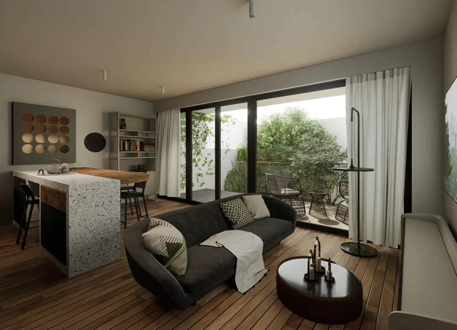 Stilvolle 2-Zimmer-Dachgeschosswohnung mit großer Dachterrasse & zusätzlichem Dachraum