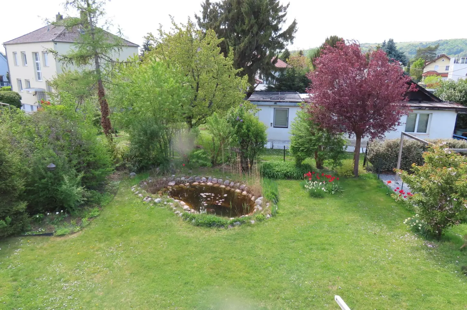 Blick in den Garten vom OG