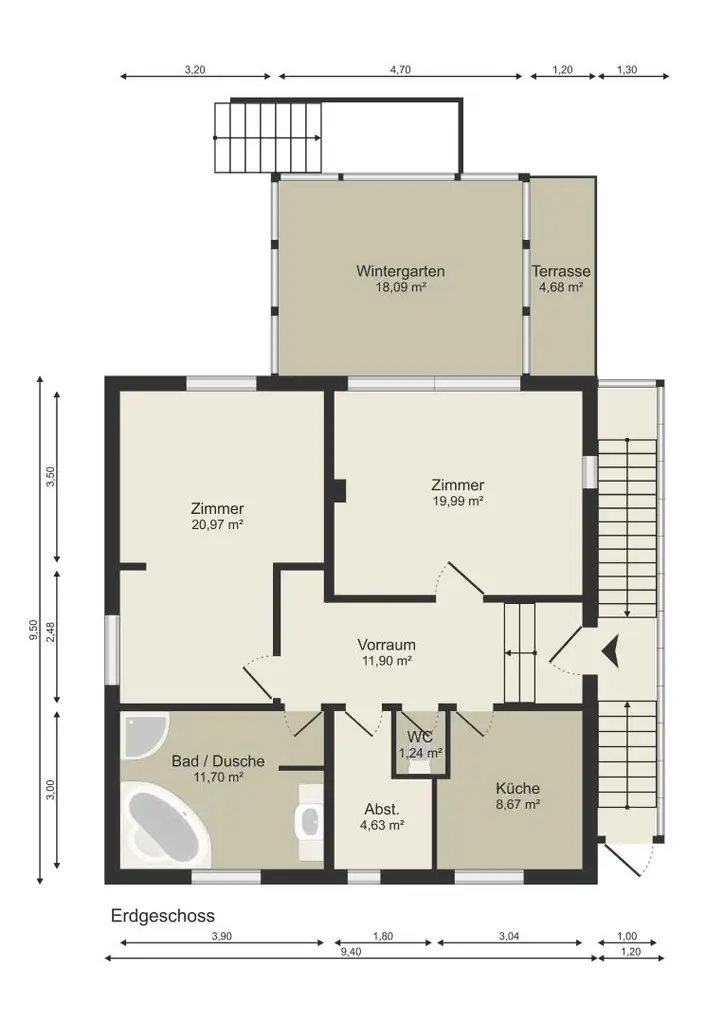 BAUTRÄGER AUFGEPASST: GRUNDSTÜCK FÜR 2 DOPPELHÄUSER | ODER 2 EINFAMILIENHÄUSER