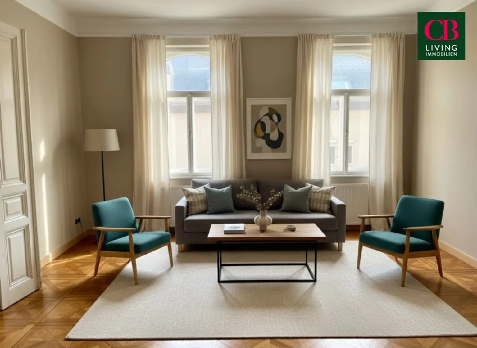 Sanierungsbedürftige Wohnung in einem klassischen Jahrhundertwendehaus