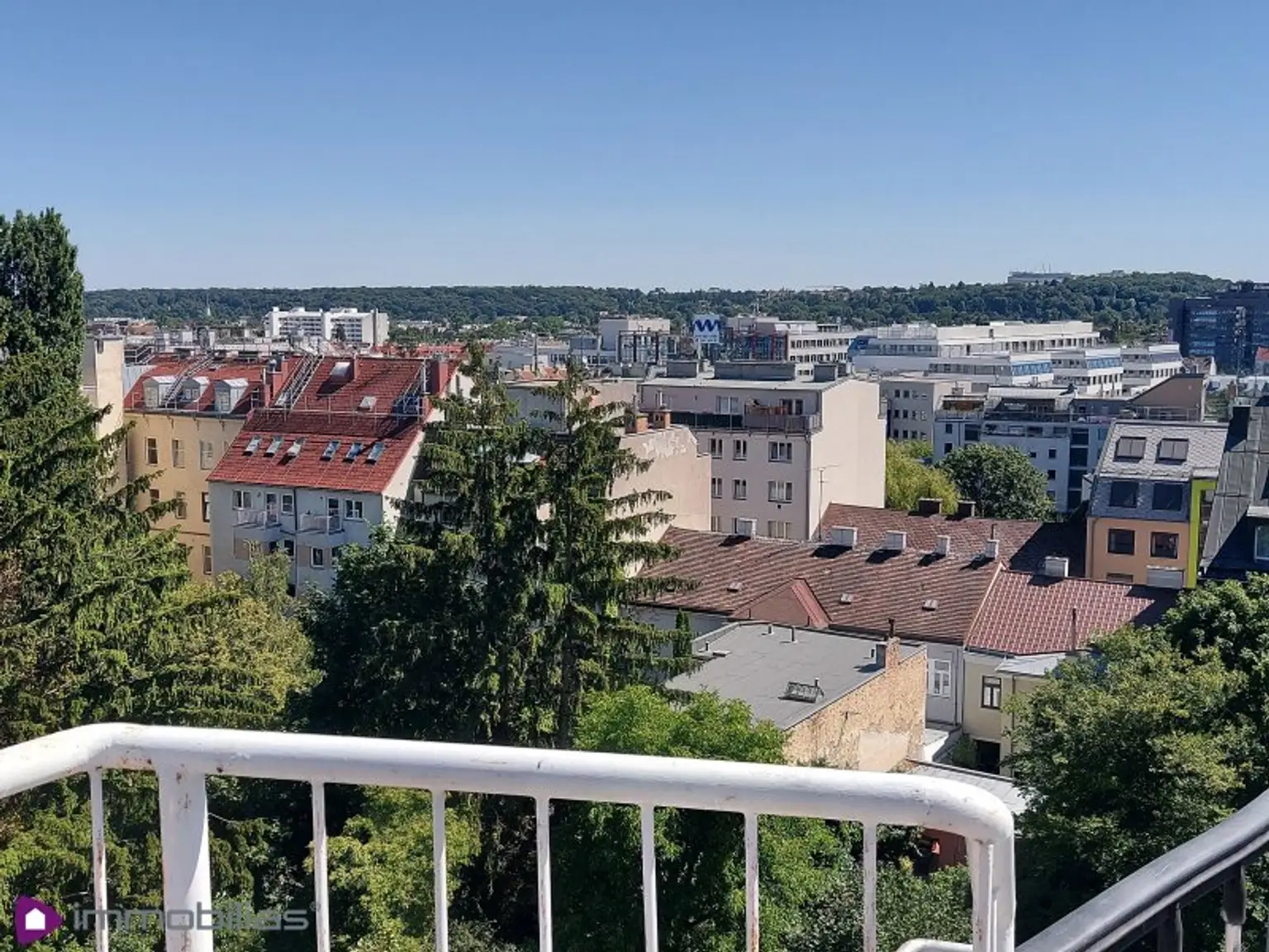 Blick von der Dachterrasse in die Ferne....