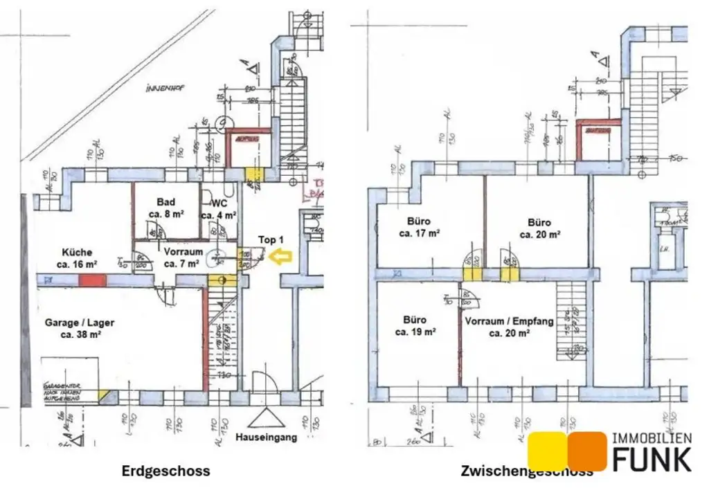 Attraktives Büro mit eigener Garage und zusätzlicher Lagerfläche