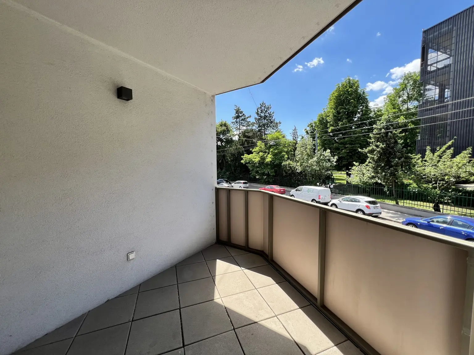 Balkon mit Blick ins Grüne