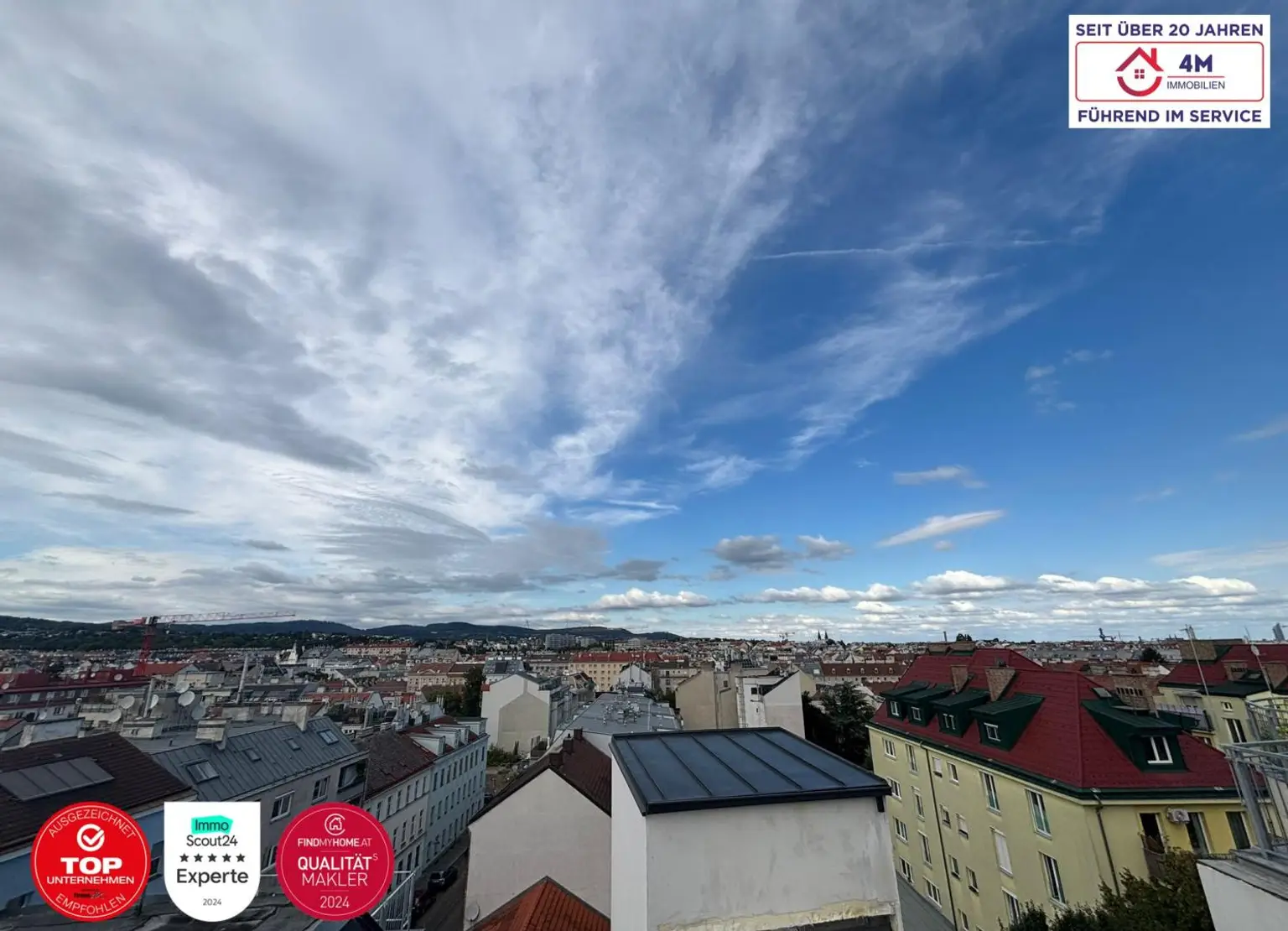 Eigenes exklusives Penthouse mit eigenem Liftzugang und privater 60m² 360° Dachterrasse - in 1170 Wien – Ihr neues Zuhause!