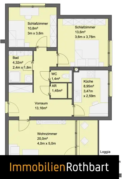 3-Zimmer-Wohnung mit ca. 74 m² in Kapfenberg