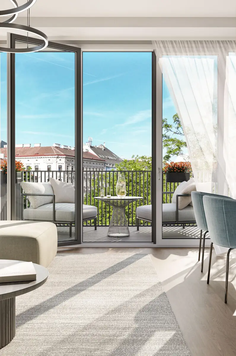 WOHNEN AM PARK - Urban & Grün: Dachgeschoss mit Ausblick