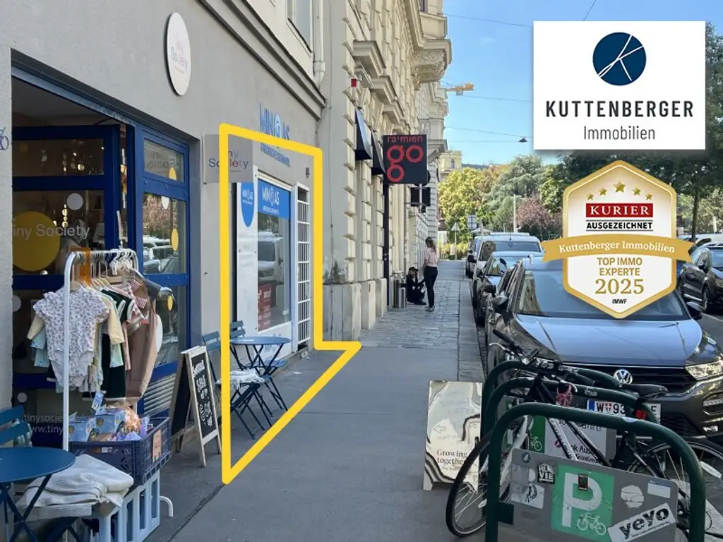Ablösefrei: Sehr gute Lage - Interessantes kleines Gassenlokal mit Schaufenster