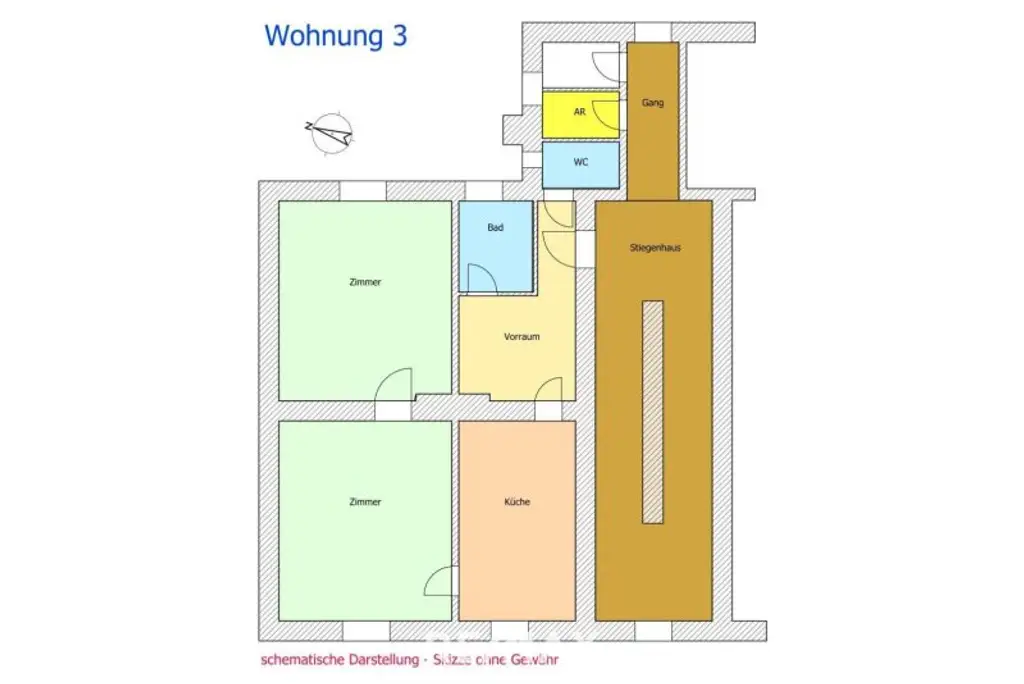 Grundriss Wohnung 3