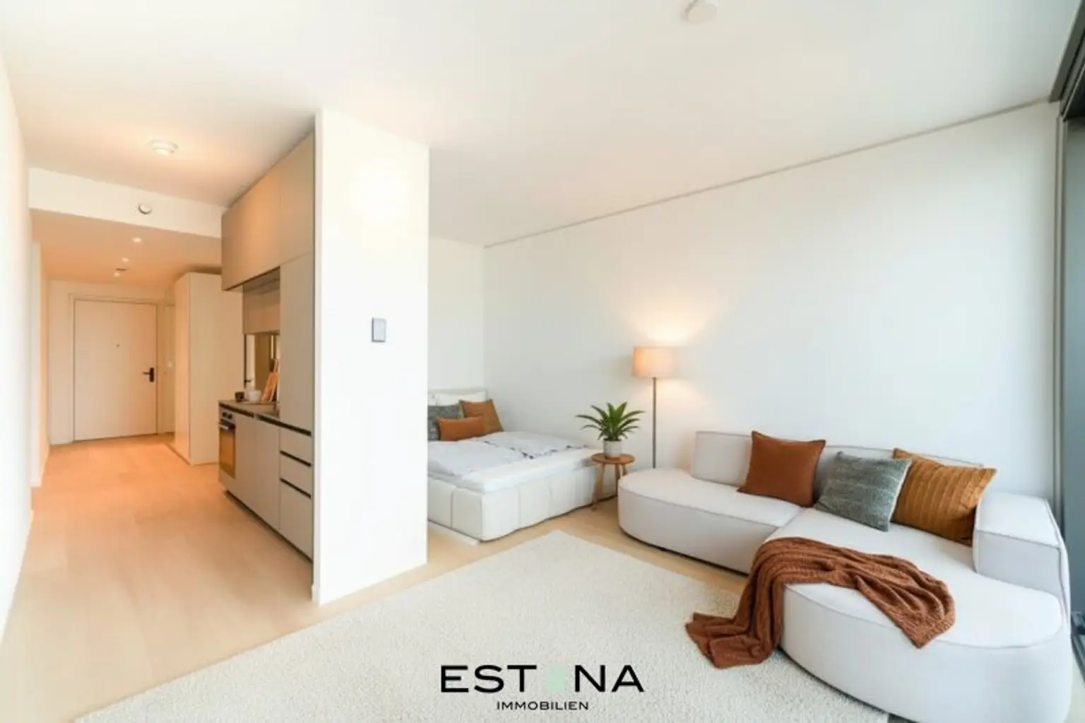 Voll möblierte Singlewohnung mit Concierge und Wellness - U1 Station