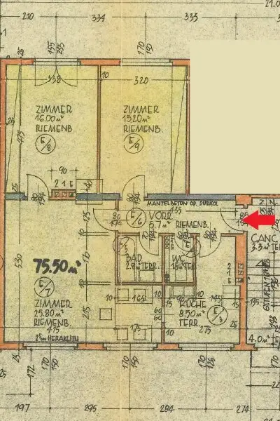 Sanierungsbedürftige 4-Zimmer Wohnung in perfekter Kombination aus Stadt und Land!
