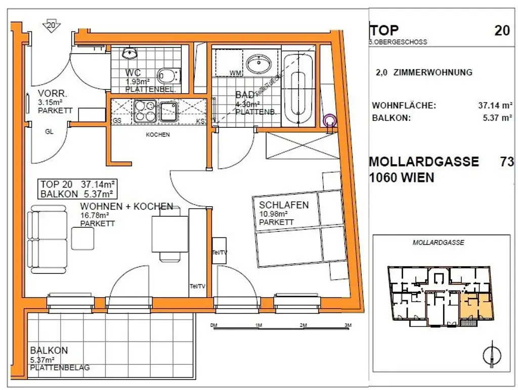 2-Zimmer-Wohnung nächst Gumpendorfer Straße - Willkommen im 6.!