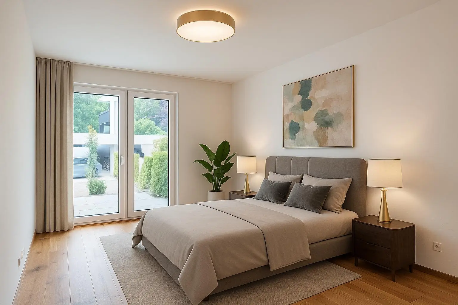 Exklusives Wohnerlebnis: Stilvolle Gartenwohnung mit Terrasse