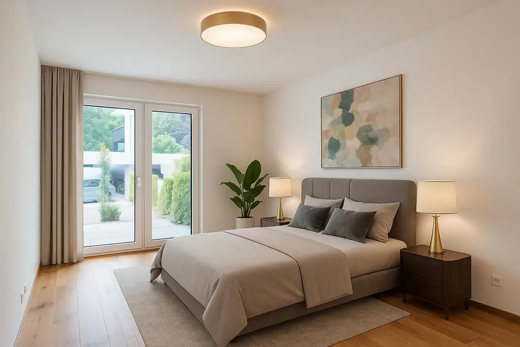 Exklusives Wohnerlebnis: Stilvolle Gartenwohnung mit Terrasse