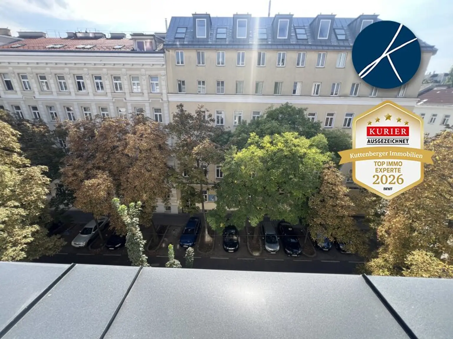 Ausblick auf die Kastanienbäume