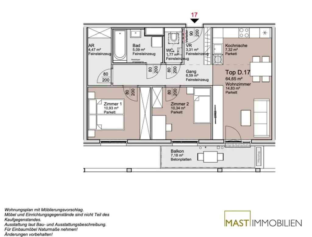 Bei der Alten Donau! 3 Zimmer Wohnung mit Balkon